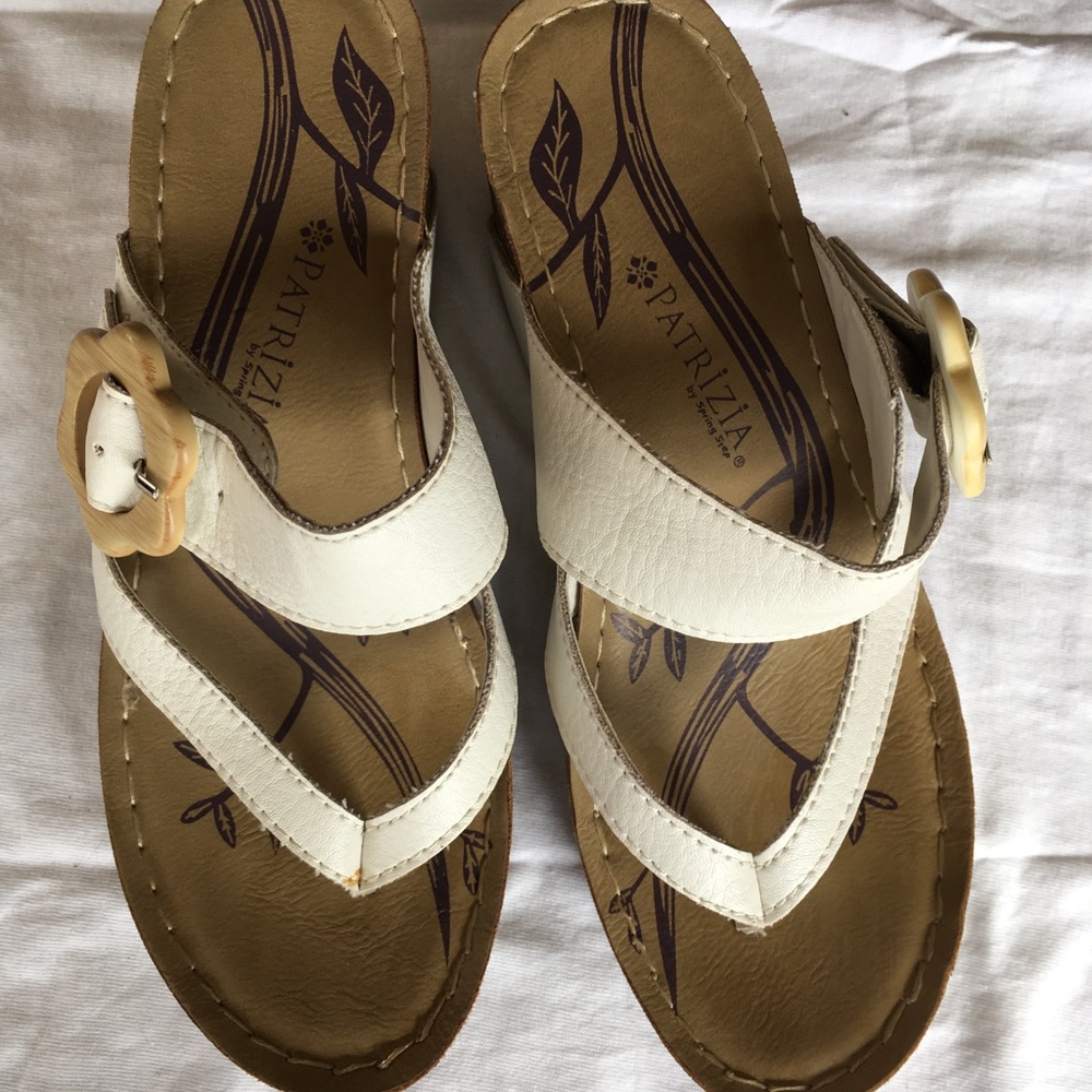 Patrizia Platform wedge white Sandals